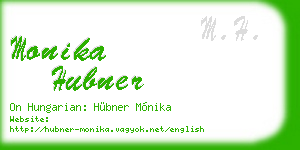 monika hubner business card