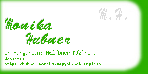 monika hubner business card